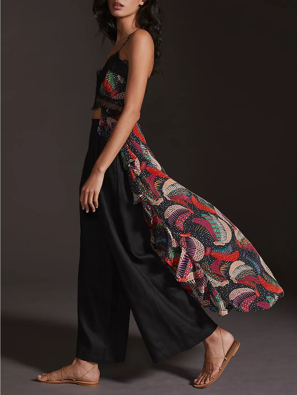 Farm Rio for Anthropologie - RARE Long Lace Cami - Picture 3 of 11